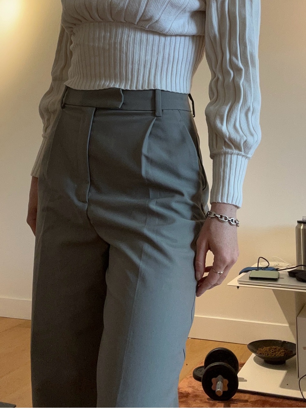 Womens Olive Green Dress Pants